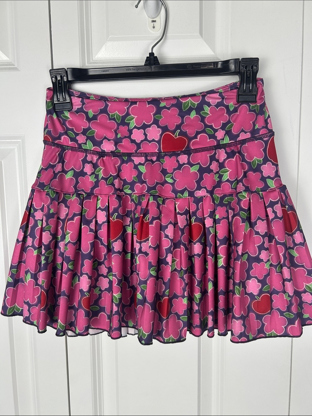 Shop The Mint Girls Pink Floral Pleated Skort Size 12/14